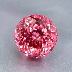 Rare 14.10 Ct Natural Flawless Pink Morganite Round Cut Loose Gemstone Certified/AAA+ Top Quality Gemstone/Ring & Jewelry Making Gemstone