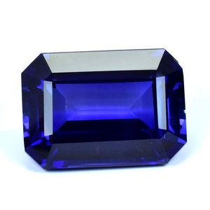 Rare Natural Royal Blue Ceylon Sapphire Emerald Cut Loose Gemstone GIT Certified/AAA Top Quality Gemstone/Ring & Jewelry Making Gemstone image 6