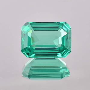Natural Flawless Green Colombian Emerald Faceted Emerald Cut Loose Gemstone Certified/AAA+ Top Quality Emerald/Ring & Jewelry Making Gems