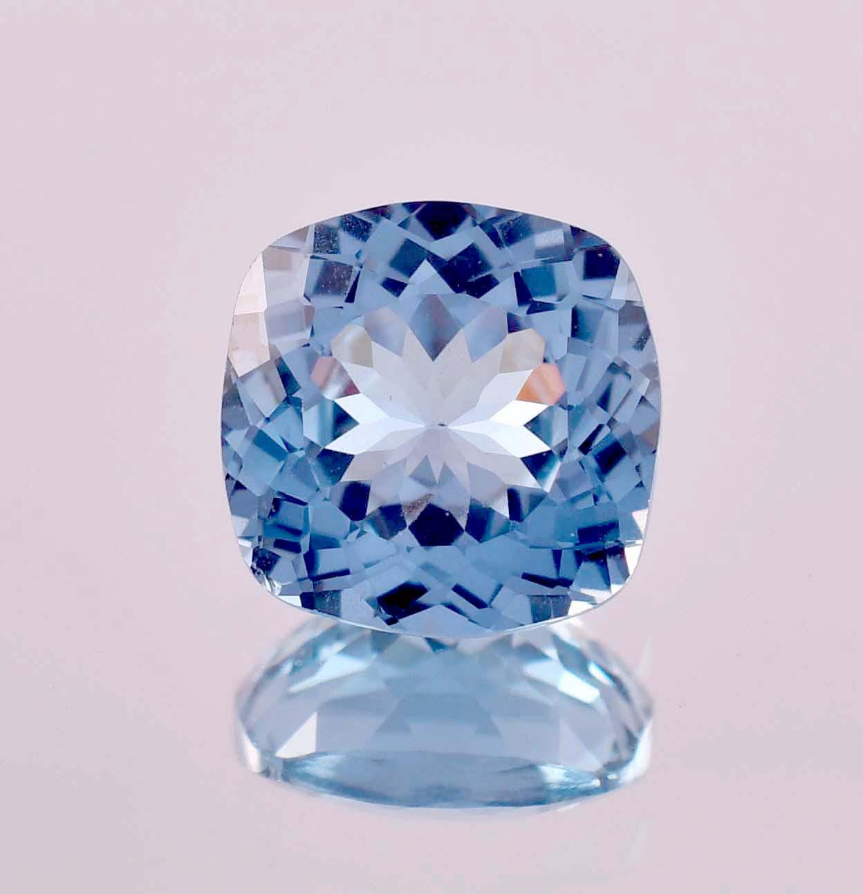 Rare Natural Flawless Blueish AQUAMARINE Cushion Cut Loose Gemstone GIT Certified/AAA+ Top Quality Aquamarine/Ring & Jewelry Making Gemstone