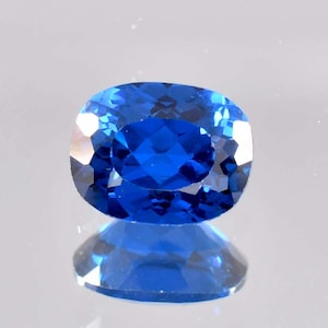 4.65 Ct Natural Cornflower Royal Blue Ceylon Sapphire Cushion Cut Loose Gemstone GIT Certified 8x11MM/AAA+ Top Quality/Ring & Jewelry Making