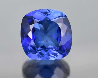 8x8 MM Natural Flawless Royal Blue Ceylon Sapphire Cushion Cut Loose Gemstone Certified-AAA+ Top Quality Sapphire-Ring & Jewelry Making Gems