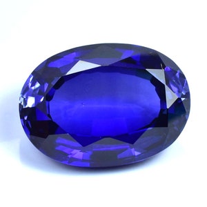 Rare et naturel saphir de Ceylan bleu royal de taille ovale, pierre précieuse en vrac certifiée GIT/AAA de qualité supérieure/fabrication de bagues et de bijoux image 7