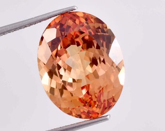 Pierre précieuse en vrac 8,85 ct saphir naturel Padparadscha pêche rose