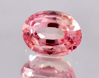 Pierres précieuses naturelles rares de 4,95 carats, morganite rose rose, taille ovale, certifiée 8 x 10 mm/AAA + morganite/bague et fabrication de bijoux de qualité supérieure