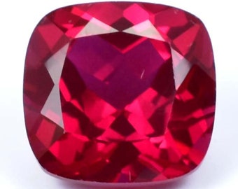 Rare Natural Flawless Mozambique Pigeon Blood Red Ruby Cushion Cut Loose Gemstone GIT Certified/AAA+ Top Quality Ruby/Ring & Jewelry Making