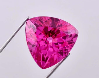 Rare Natural Flawless Pink Ceylon Sapphire Trillion Cut Loose Gemstone GIT Certified/AAA+ Top Quality Sapphire/Ring & Jewelry Making Gem