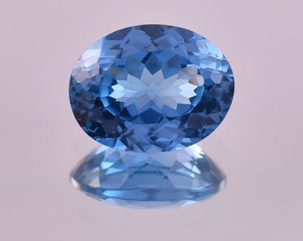 Acquamarina rara naturale impeccabile bluastra taglio ovale pietra preziosa sciolta certificata GIT/AAA+ Acquamarina di alta qualità/pietra preziosa per anelli e gioielli