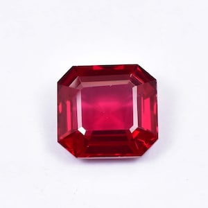 24.35 Ct Very Rare Natural Burmese Red Painite Square Cut Loose Gemstone Certified 16x16 MM/ AAA+ Top Quality Painite/Ring & Jewelry Making