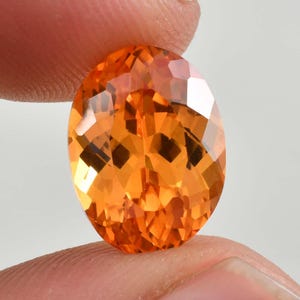 8,05 Ct Natürliche Ceylon Padparadscha Saphir Oval geschnitten Lose Edelstein GIT zertifiziert 9 x 13 MM / AAA + Top-Qualität Edelstein / Ring & Schmuck machen Edelsteine