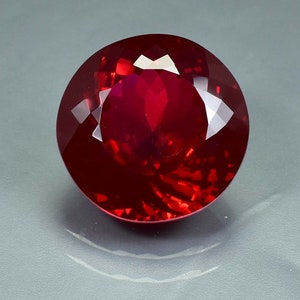 Rare Natural AAA Flawless Mozambique Pigeon Blood Red Ruby Round Cut Loose Gemstone Certified-Ring & Jewelry Making-AAA Top Quality Ruby image 1