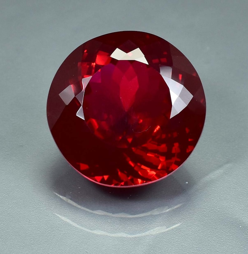 Rare Natural AAA Flawless Mozambique Pigeon Blood Red Ruby Round Cut Loose Gemstone Certified-Ring & Jewelry Making-AAA Top Quality Ruby image 1