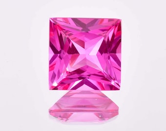 Rare Natural Flawless Pink Ceylon Sapphire Princess Cut Loose Gemstone GIT Certified/AAA+ Top Quality Sapphire/Ring & Jewelry Making Gem