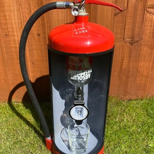 Gift for him, for men, birthday Christmas, father’s day, husband, dad, grandad, man cave. Recycled Fire Extinguisher 9L Mini Bar