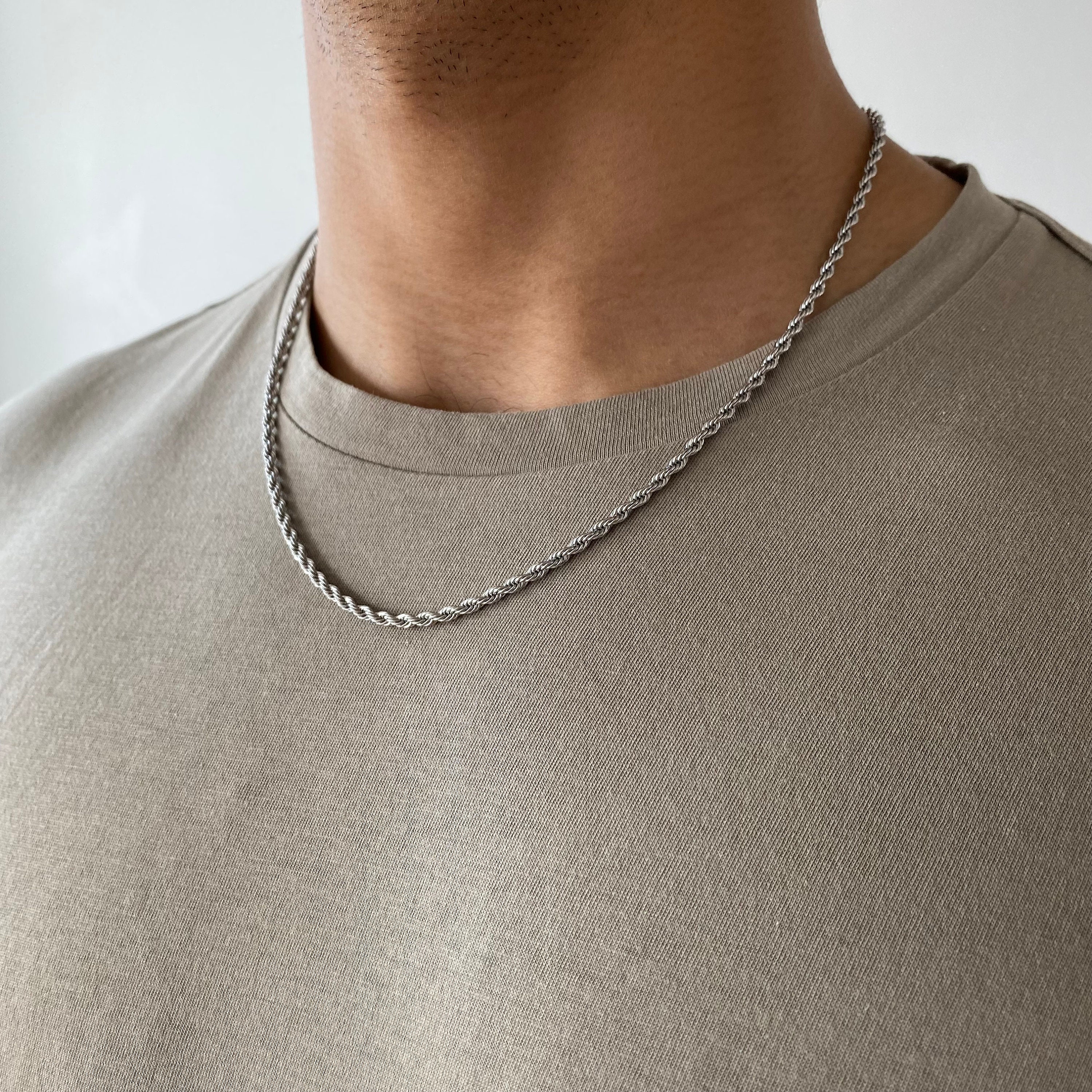 Rope Chain 3MM Stainless Steel Silver 