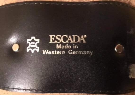 Vintage Escada Leather Belt 1980s - image 3