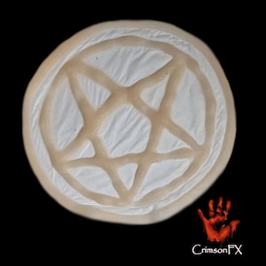 Pentagram Keloid Scar Silicone Prosthetic, Cosplay, LARP, Special Effects, Halloween
