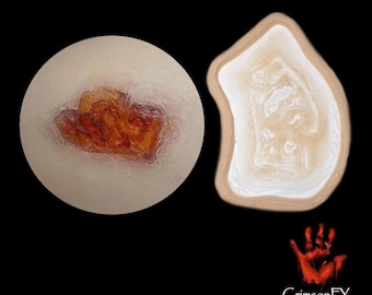 Burn Silicone Prosthetic, Cosplay, LARP, Special Effects, Halloween