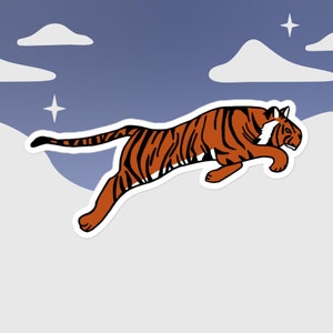 Adesivi tigre lucidi - Adesivo tagliato su misura