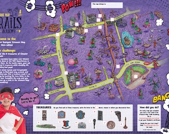 Children's Treasure Maps of Chester. Treasure hunt fun for families who love getting outdoors and exploring local towns
