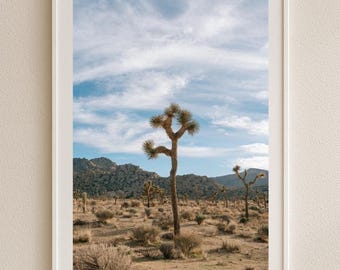 Joshua Tree Desert Print, Californië landschapsfotografie, Southwest Wall Art digitale download