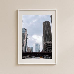 Marina City Tower Chicago Print Wall Art | Urban Chicago Photography | Instant Download