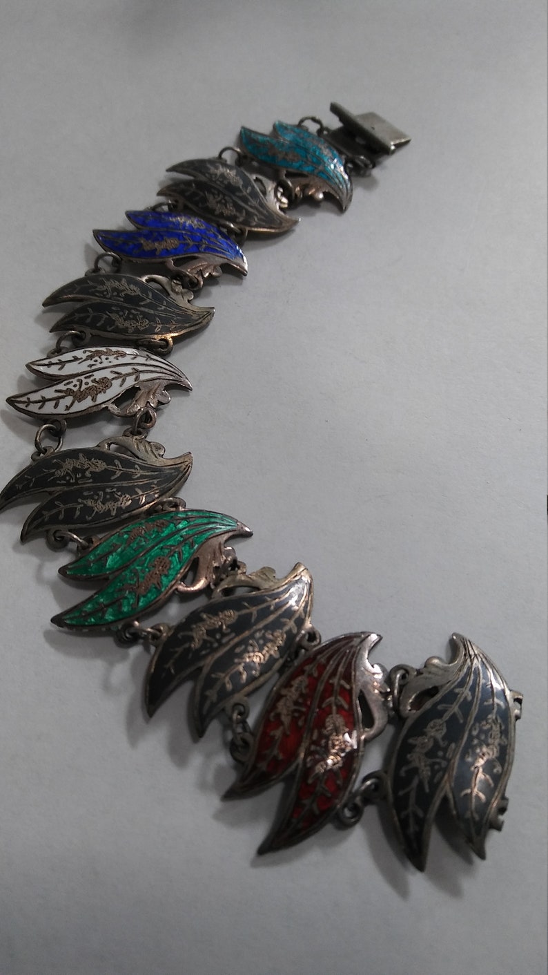 Sterling Multicolored SIAM Bracelet