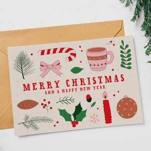 Weihnachten / Weihnachtskarte / Postkarte / Retro / Merry Christmas