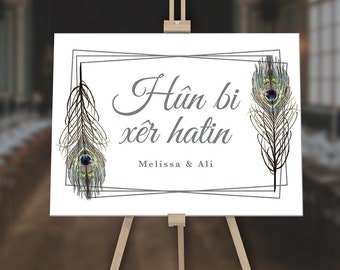 Entrance board made of acrylic glass / Plexiglas wedding sign / Welcome sign / Pleksipano / Söz / Dügün / Nisan / Kina