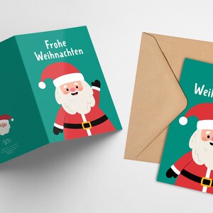 Weihnachten / Weihnachtskarte / Postkarte/ Nikolaus / Umschlag
