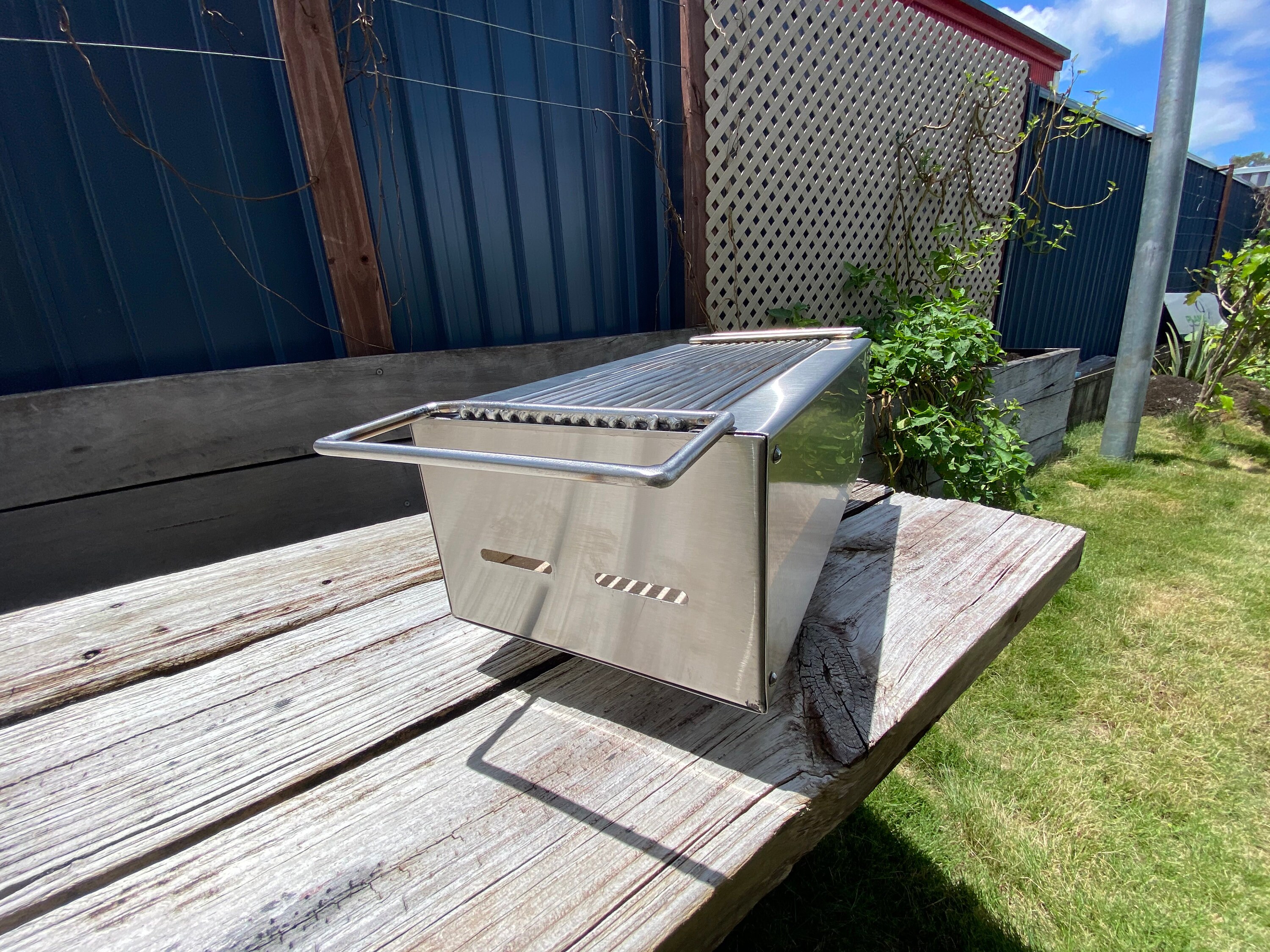 BBQ stainless steel charcoal hibachi grill Etsy