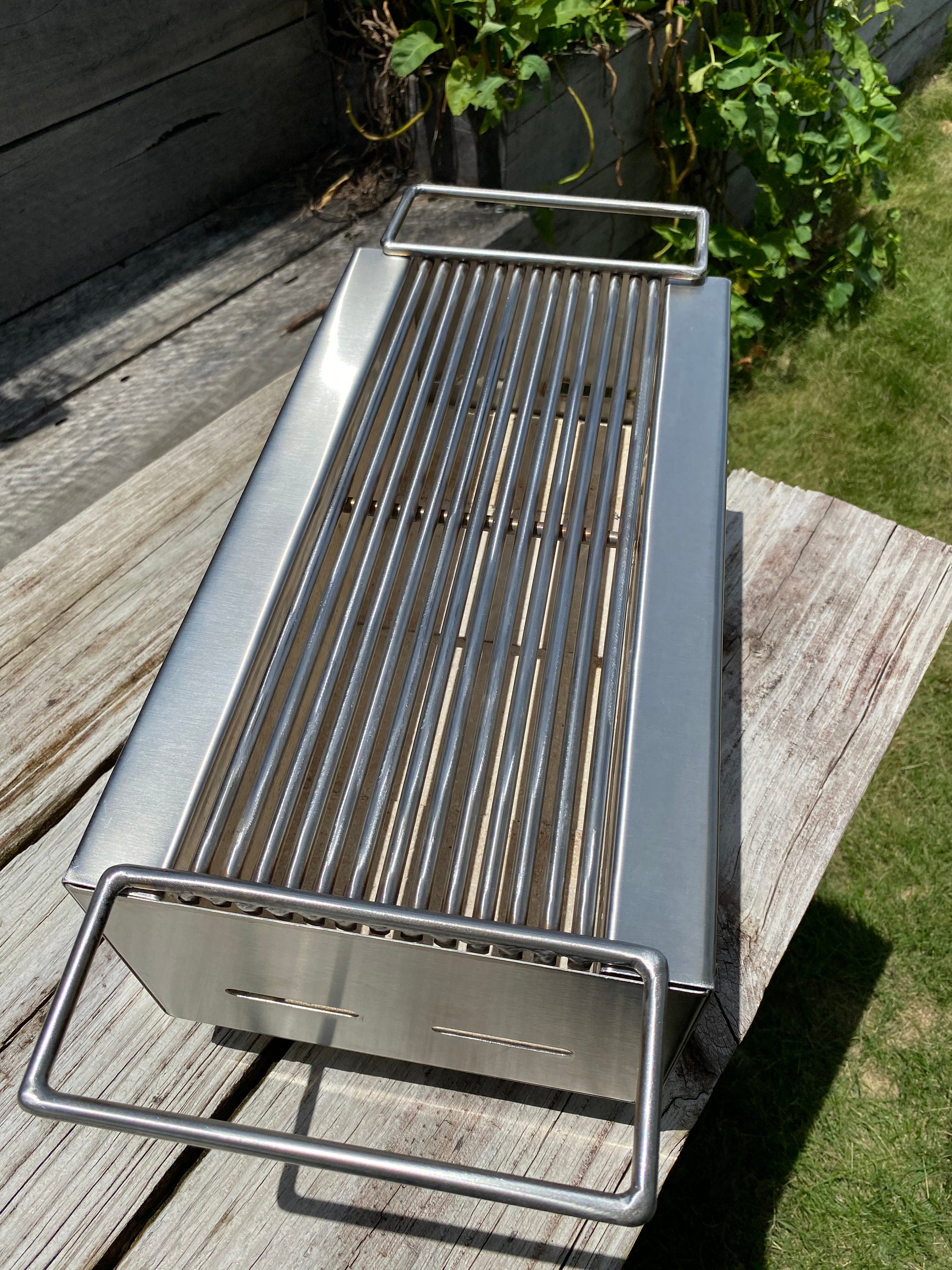 BBQ stainless steel charcoal hibachi grill Etsy