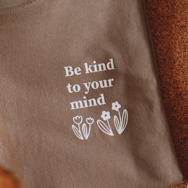 Bügelbild | Be kind to your mind