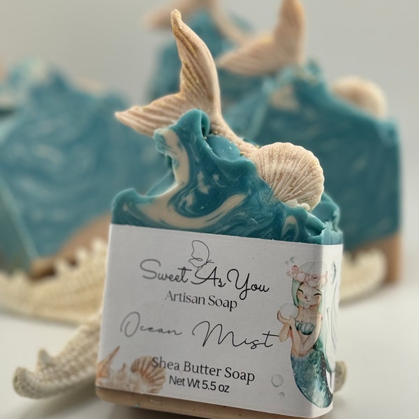 NEW! Mermaid Soap, Mermaid Gift, Handmade Soap, Ocean Soap