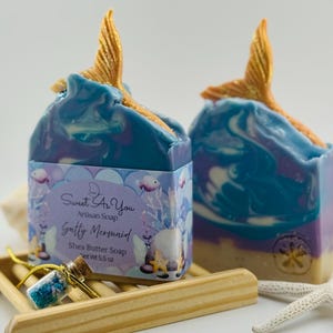 Mermaid Artisan Soap: Ocean Scented, Shea & Mango Butter - Etsy