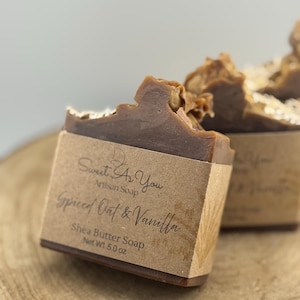 New!! Oatmeal Soap,  Shea Butter soap, Artisan Soap, Handmade soap, Cold process soap, Gift for Her, Natural Soap