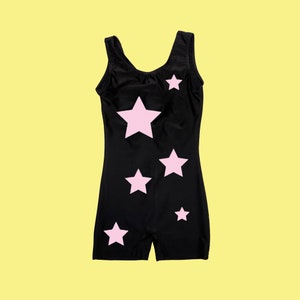 Stars Girls Gymnastics Leotard, Personalized Unitard, Dance Leotard, Personalized Bodysuit, Graphic Unitard, Graphic Leotard, Toddler, Kids