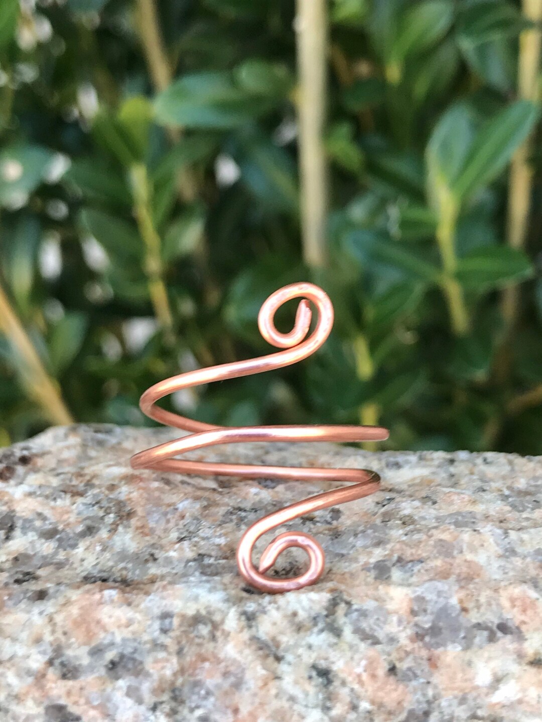 Copper Wire Ring, Adjustable Ring, Swirl Ring, Handmade Jewelry Rings ...