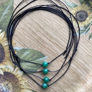 Aventurine necklace, Gemstone choker Necklace for women, gift for her, crystal choker necklace, single green beaded choker, handmade jewelry