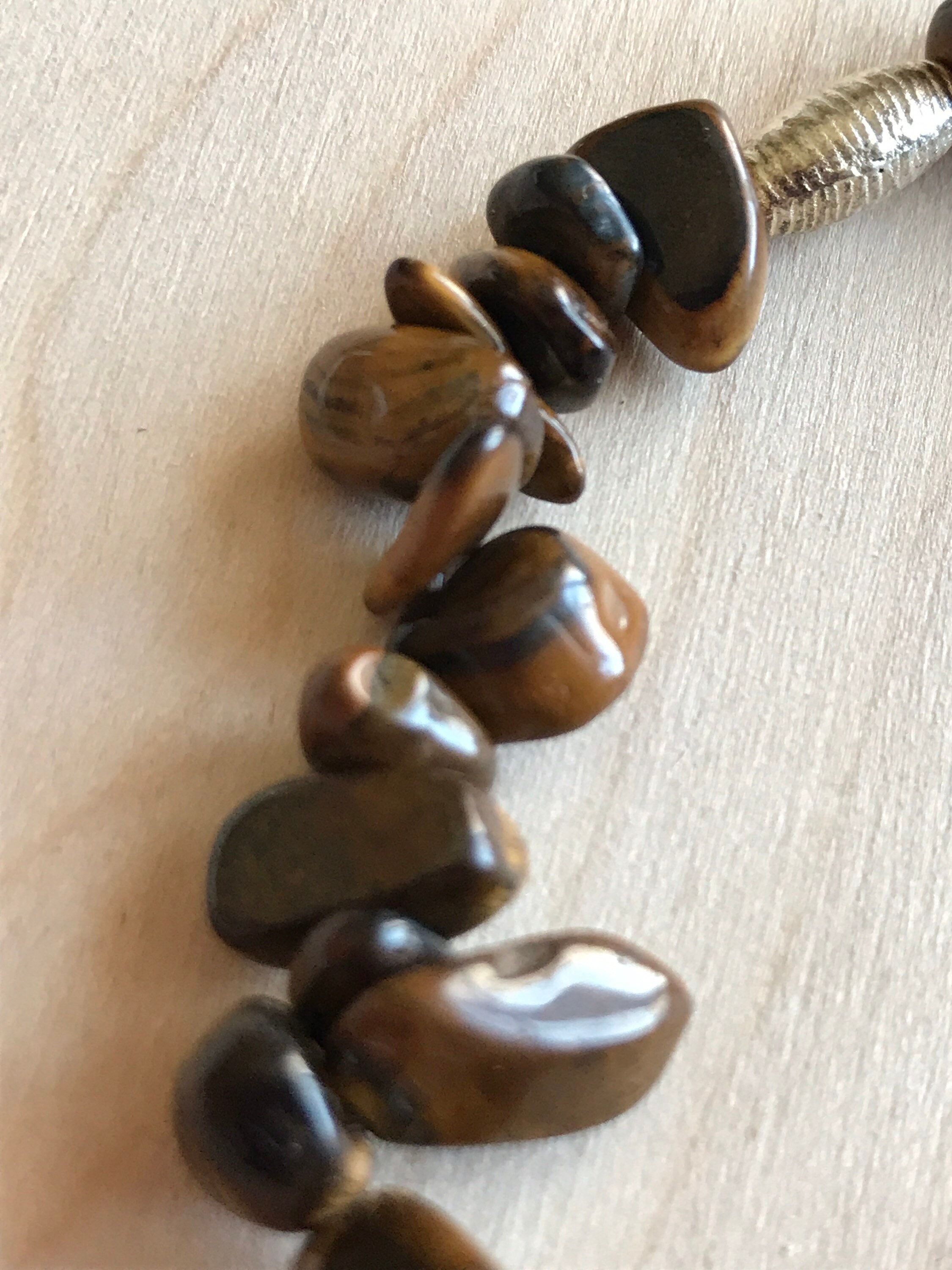 Gold Tigers Eye Bracelet Gemstone Healing Tiger Eye Stone Etsy UK