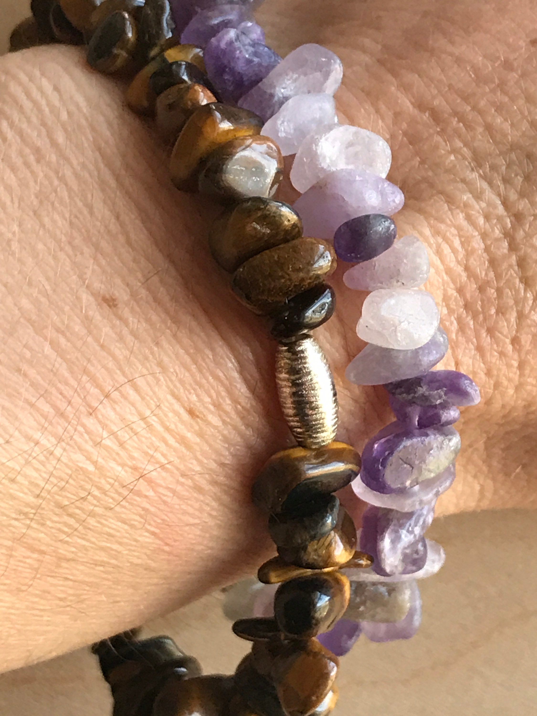 Gold tigers eye bracelet gemstone healing tiger eye stone Etsy