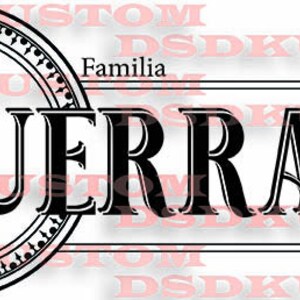 Guerra Family Name Monogram SVG-PNG-JPEG File
