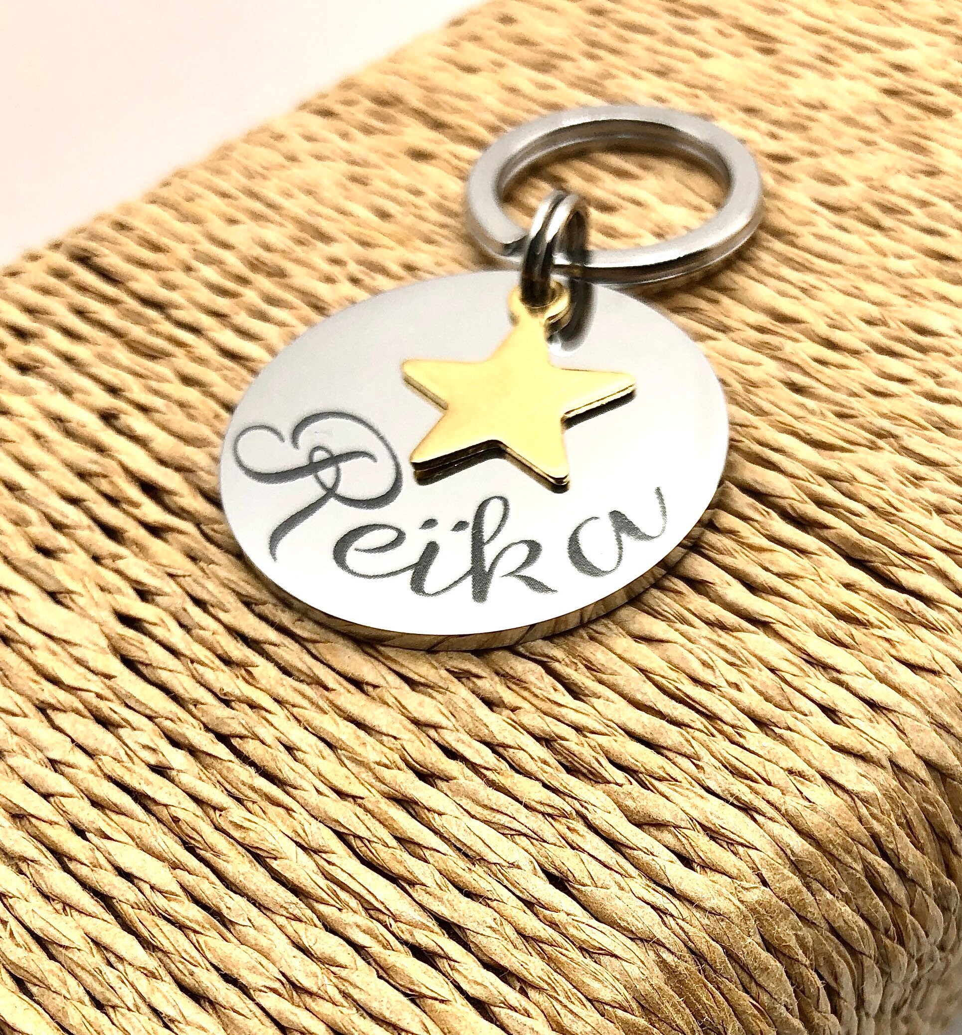 Médaillon Personnalisé , Étiquette d'identification avec Téléphone Médaillon Chat Pour et Chien, Méd