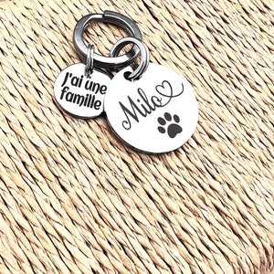 Médaillon personnalisé pour chien et chat, médaille personnalisée avec une belle écriture sur le recto et votre numéro de téléphone au verso.