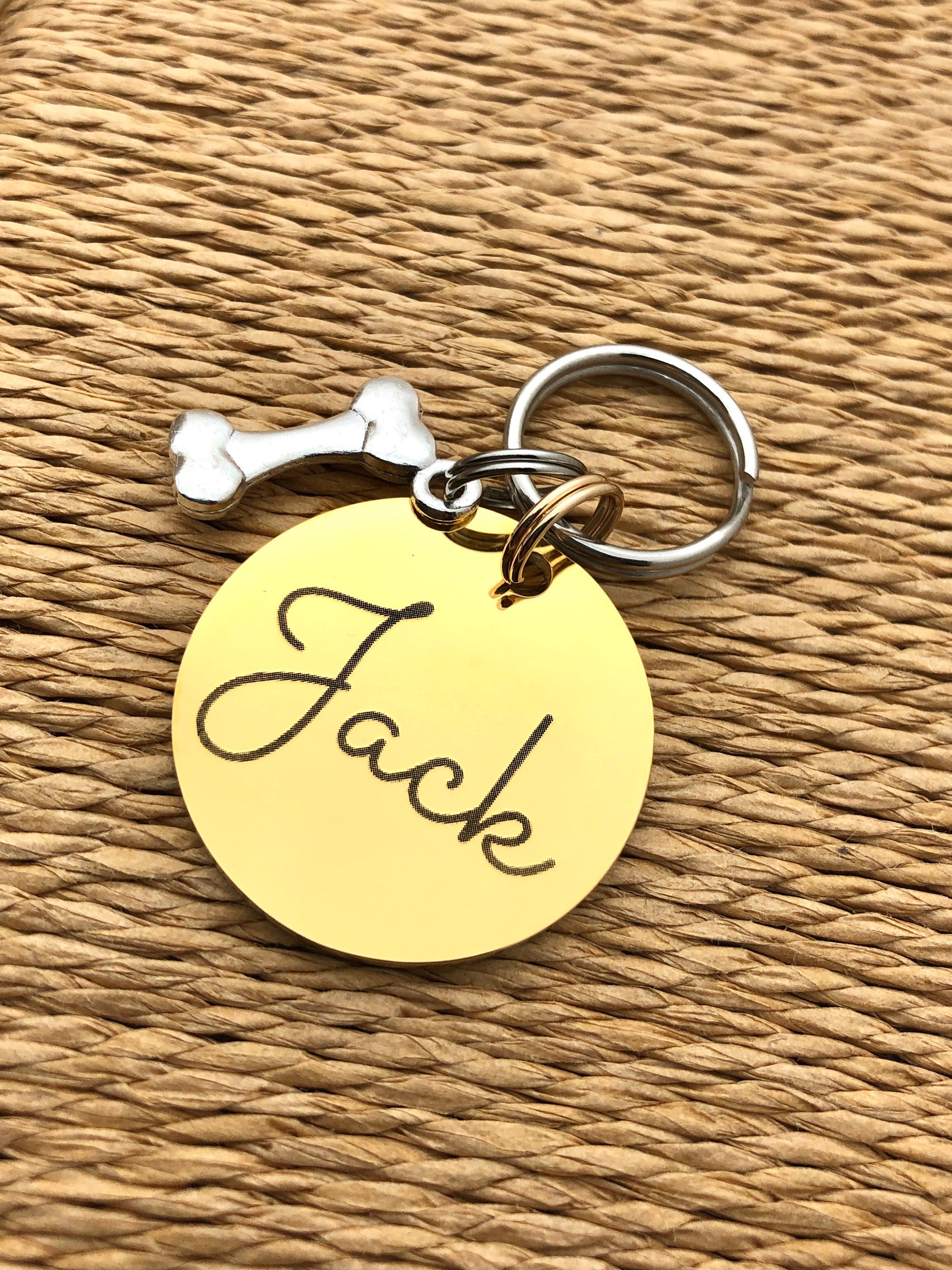 Médaille Chat , Médaillon Chien, Personnalisé Pour ou Médaille Gravée avec Numéro de Téléphone