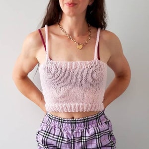 Cute Crop Top Knitting Pattern