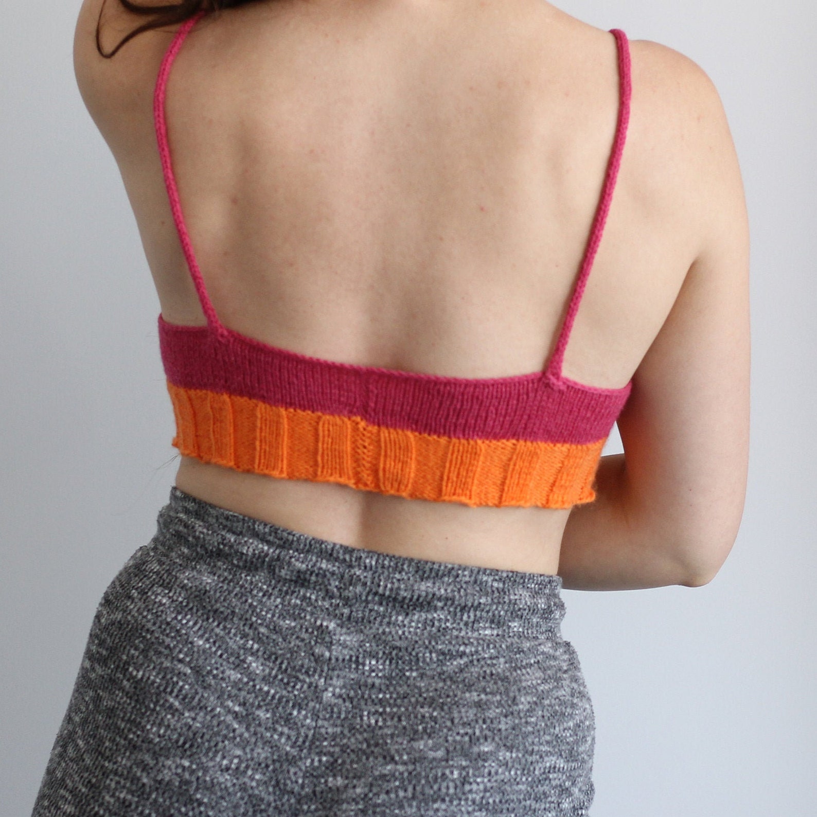 Knitted Bralette Knitting Pattern Etsy