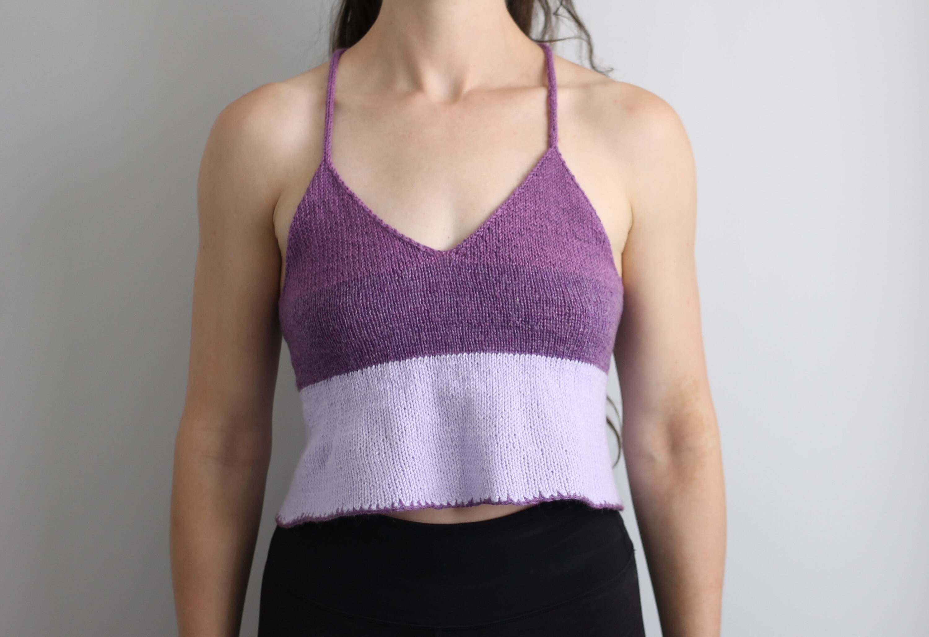 Simple V Neck Vest Knitting Pattern Etsy