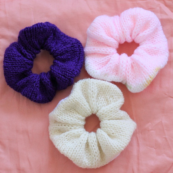 Knitted Scrunchie Knitting Pattern