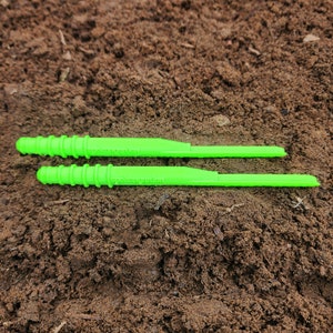 Double Pack- DIBBY XL - Garden Tool, Dibber, Dibbler, Seed Sowing Tool, Transplant Seedlings, Graduated Depth Markings (Patent Pending)